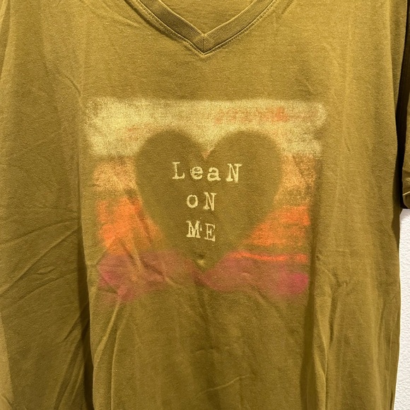 Life Is Good Olive Graphic V-Neck Tee - Picture 2 of 4